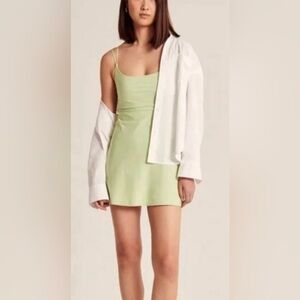 Abercrombie & Fitch Light Green Mini Slip Dress